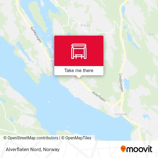 Alverflaten Nord map