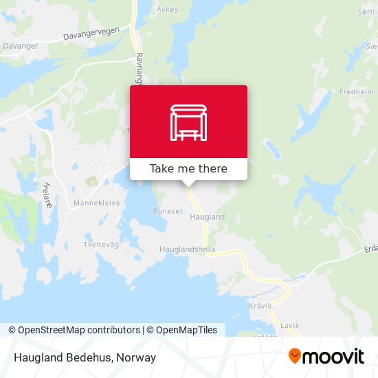 Haugland Bedehus map