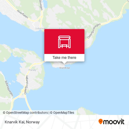 Knarvik Kai map