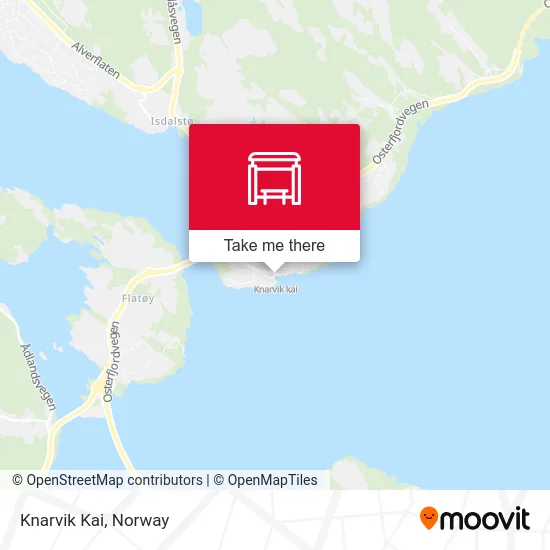 Knarvik Kai map