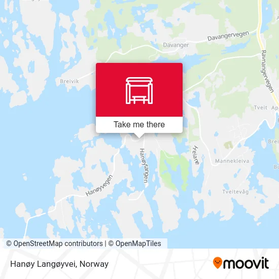 Hanøy Langøyvei map