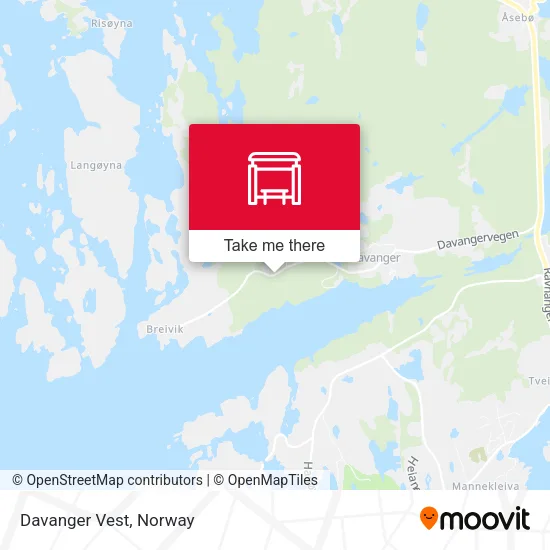 Davanger Vest map