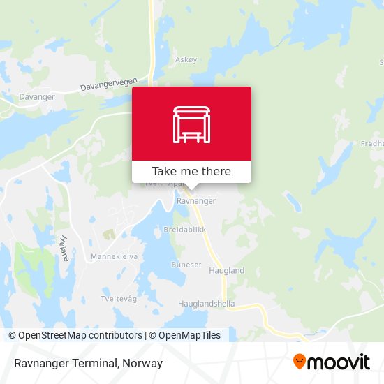 Ravnanger Terminal map