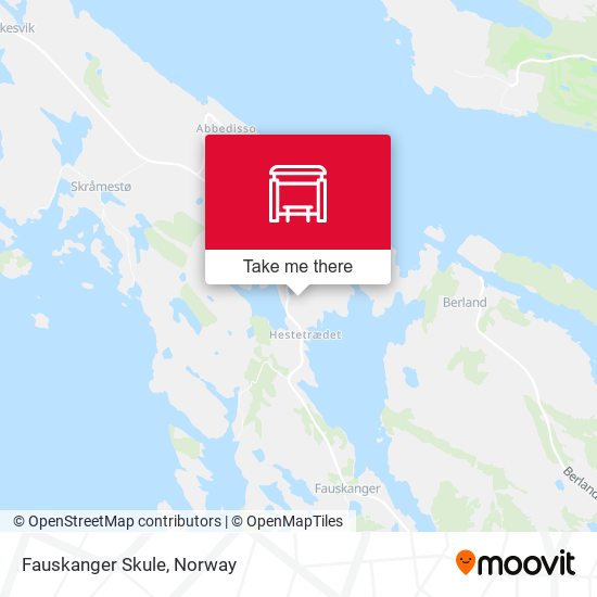 Fauskanger Skule map