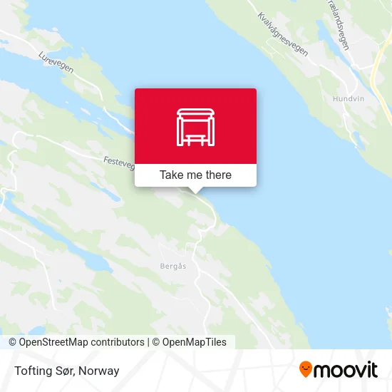 Tofting Sør map