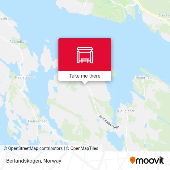 Berlandskogen map