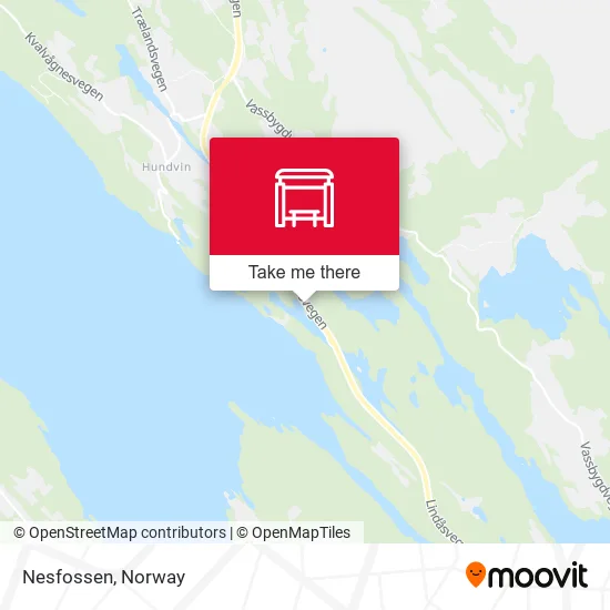 Nesfossen map