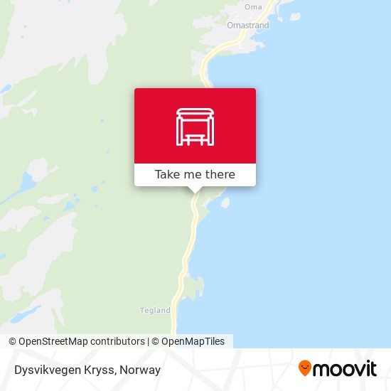 Dysvikvegen Kryss map