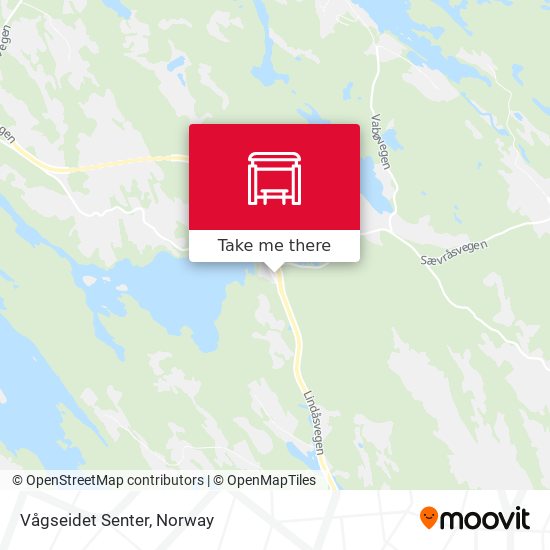 Vågseidet Senter map