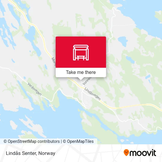 Lindås Senter map