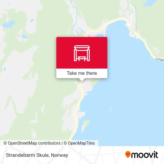 Strandebarm Skule map