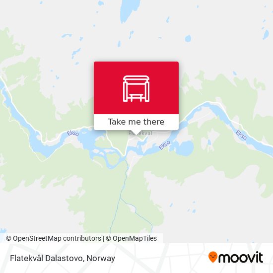 Flatekvål Dalastovo map