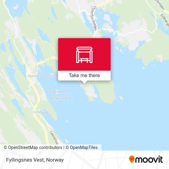 Fyllingsnes Vest map
