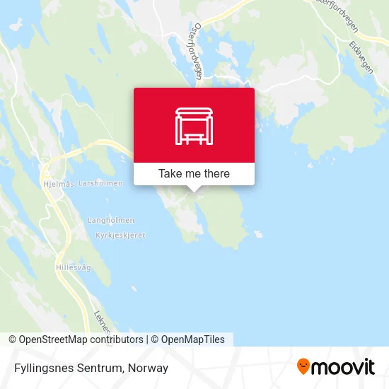 Fyllingsnes Sentrum map