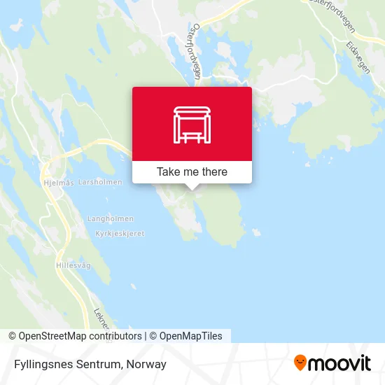 Fyllingsnes Sentrum map