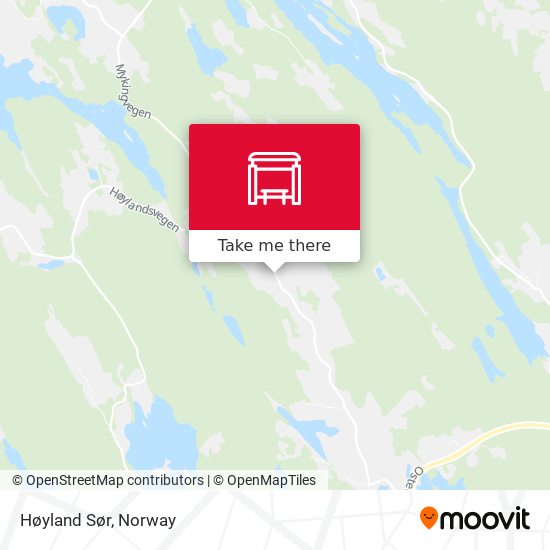 Høyland Sør map