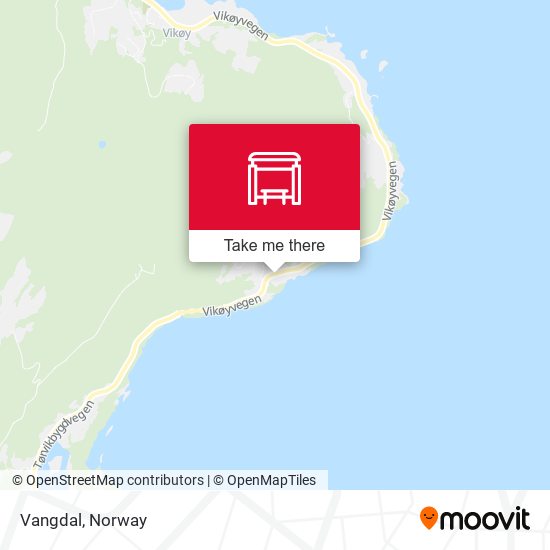 Vangdal map