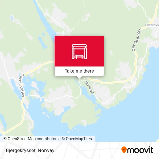 Bjørgekrysset map
