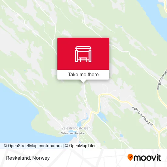 Røskeland map