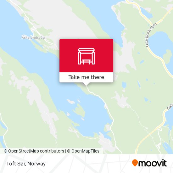 Toft Sør map