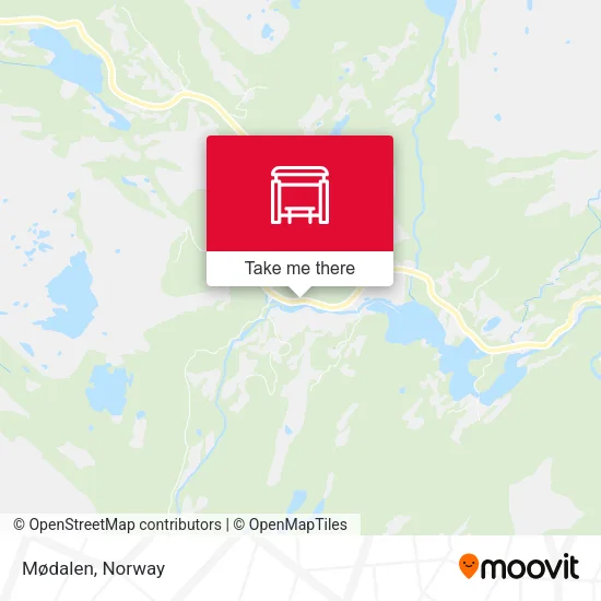 Mødalen map