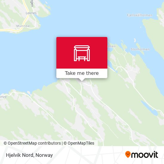 Hjelvik Nord map