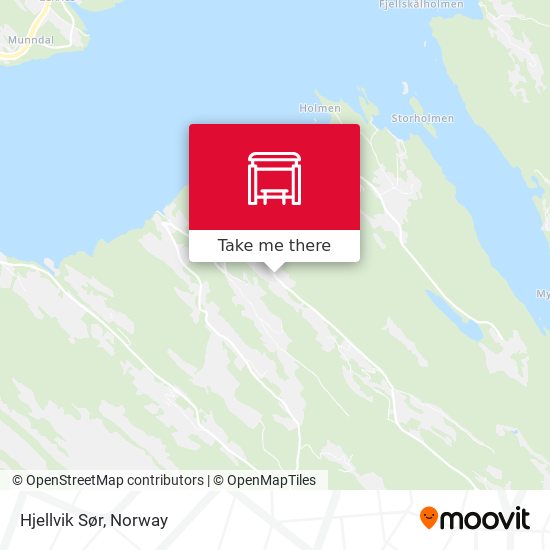 Hjellvik Sør map