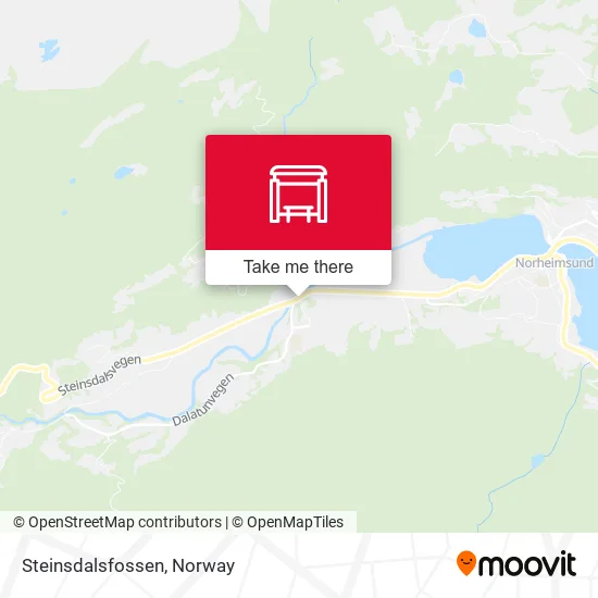Steinsdalsfossen map