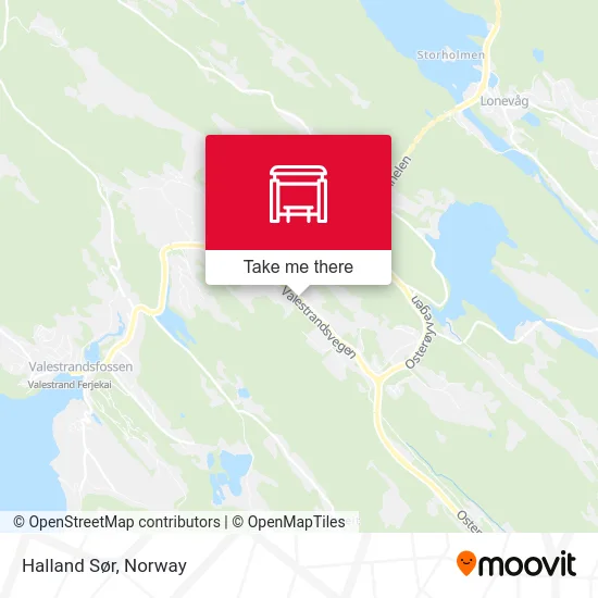 Halland Sør map