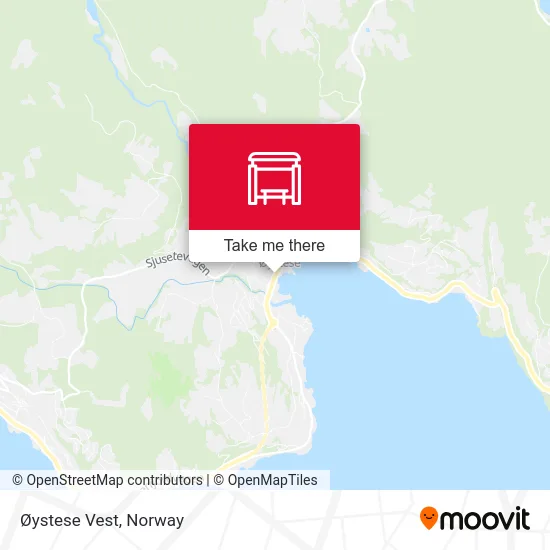 Øystese Vest map