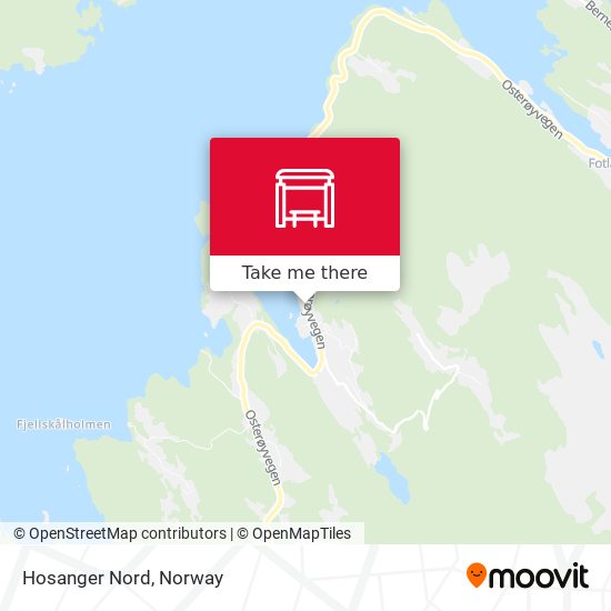 Hosanger Nord map