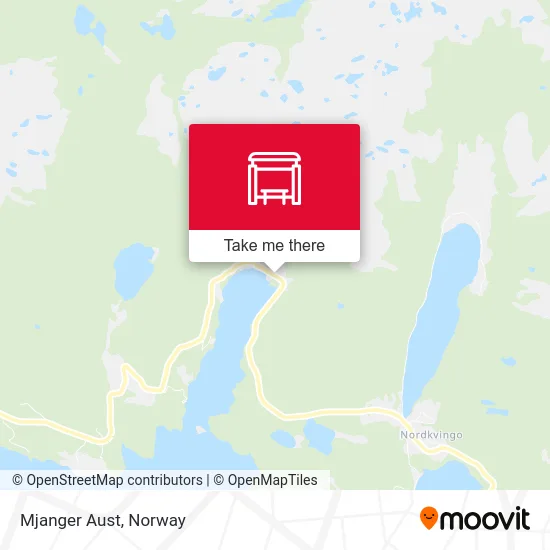 Mjanger Aust map