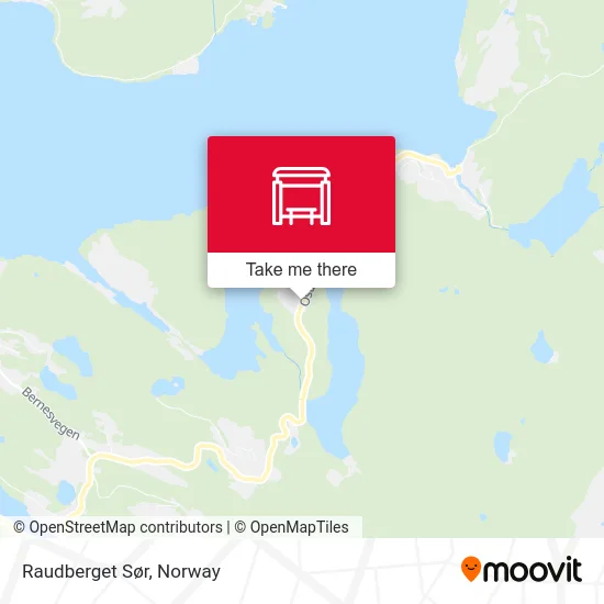 Raudberget Sør map