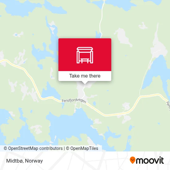 Midtbø map