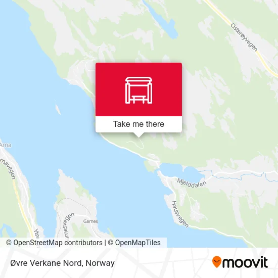 Øvre Verkane Nord map