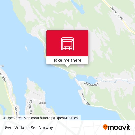 Øvre Verkane Sør map