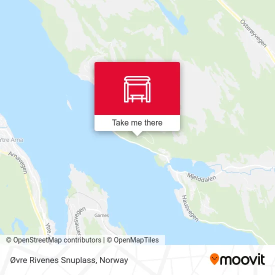 Øvre Rivenes Snuplass map