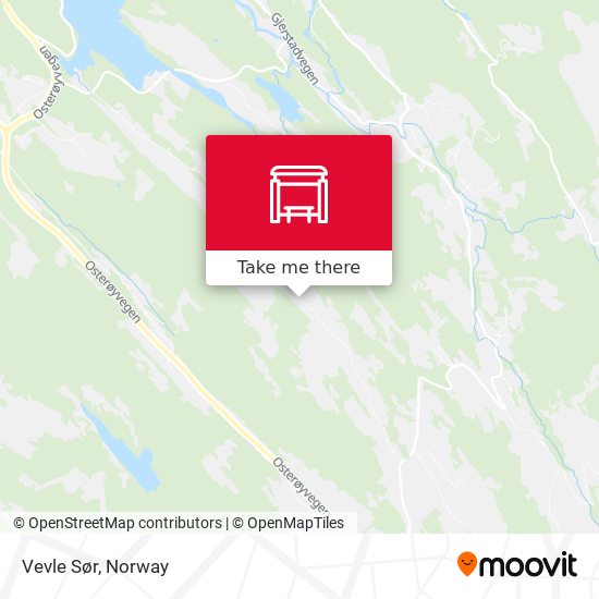 Vevle Sør map