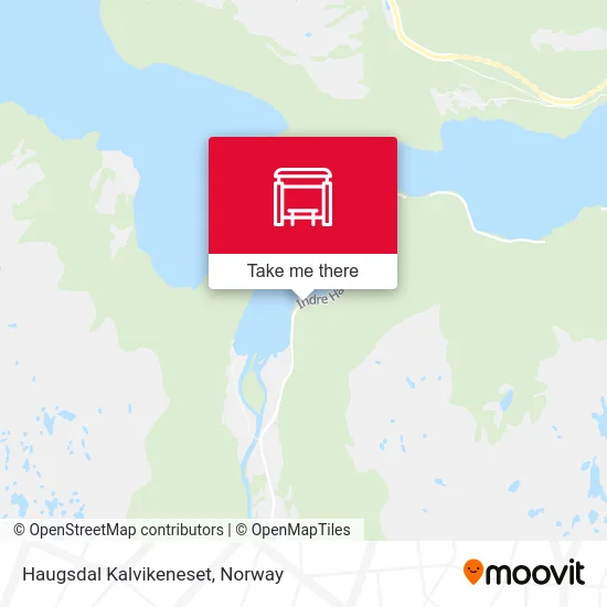 Haugsdal Kalvikeneset map