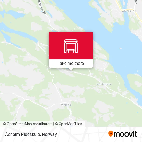 Åsheim Rideskule map