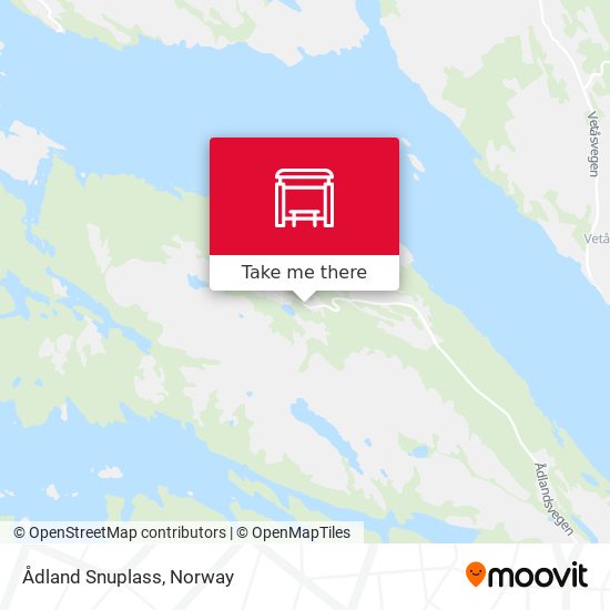 Ådland Snuplass map