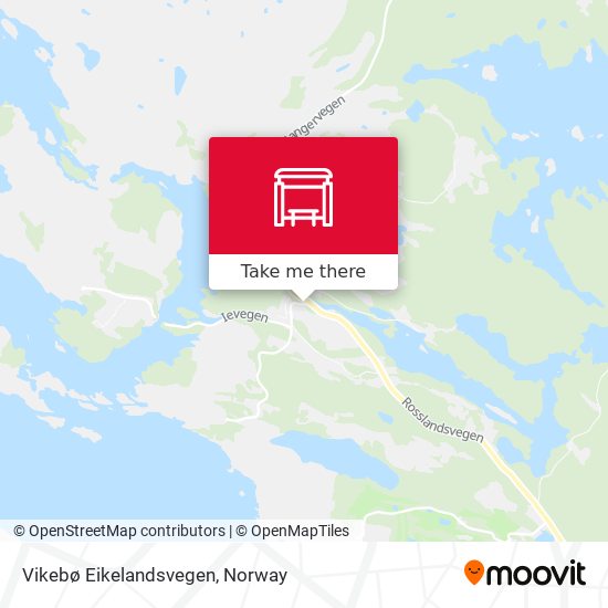 Vikebø Eikelandsvegen map