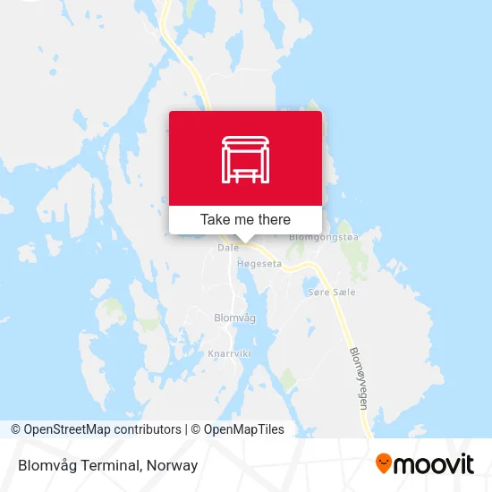 Blomvåg Terminal map