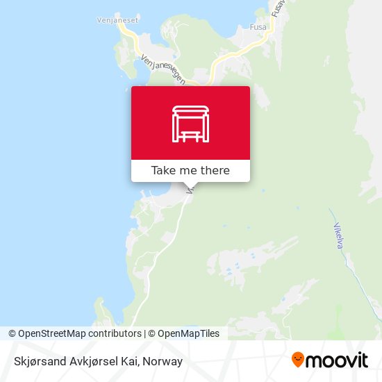 Skjørsand Avkjørsel Kai map
