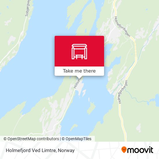 Holmefjord Ved Limtre map