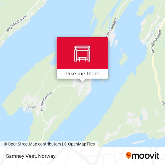 Samnøy Vest map