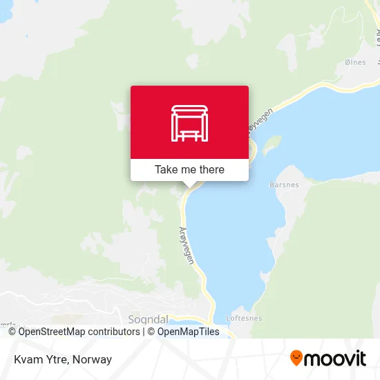Kvam Ytre map