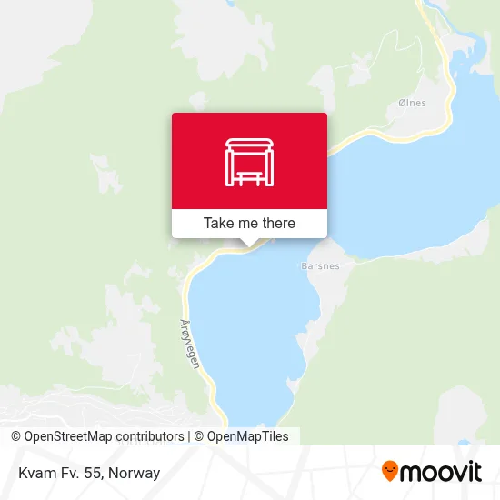 Kvam Fv. 55 map