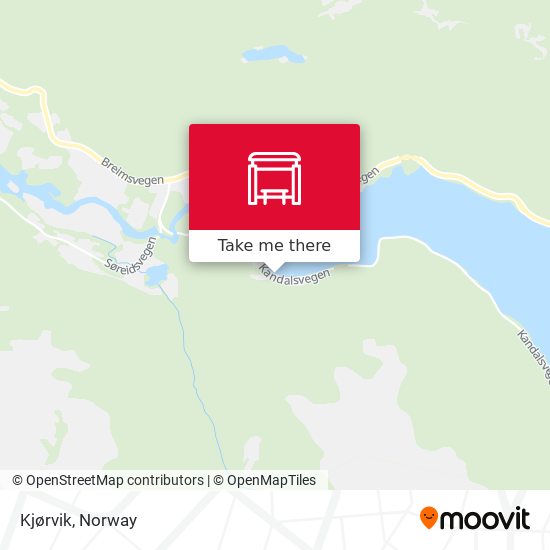 Kjørvik map