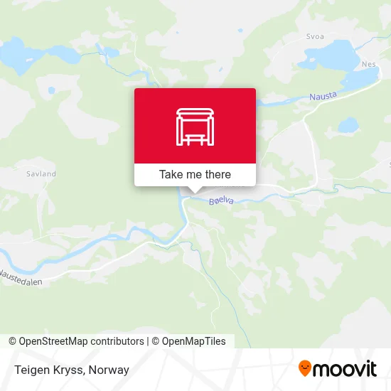Teigen Kryss map
